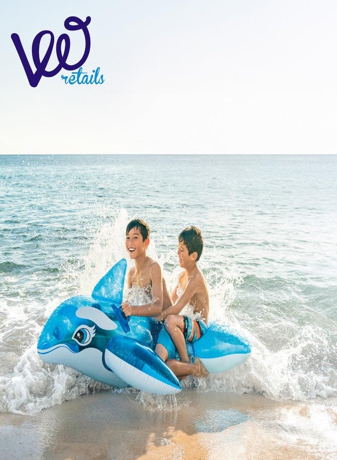 VWretails Inflatable Ride-On Swim Float for Kids, Childrens & Adults. Summer Fun Beach Floatie Perfect for Summer Water Adventures of Age 3+ (Lil-Whale Ride-On) - Image 5